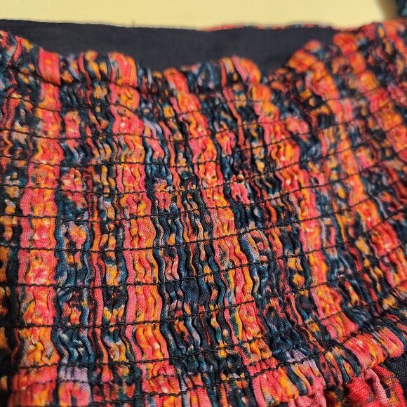 NWT free People Endless Afternoon Boho Mini Dress Balloon Sleeve  SZ L - Picture 9 of 16